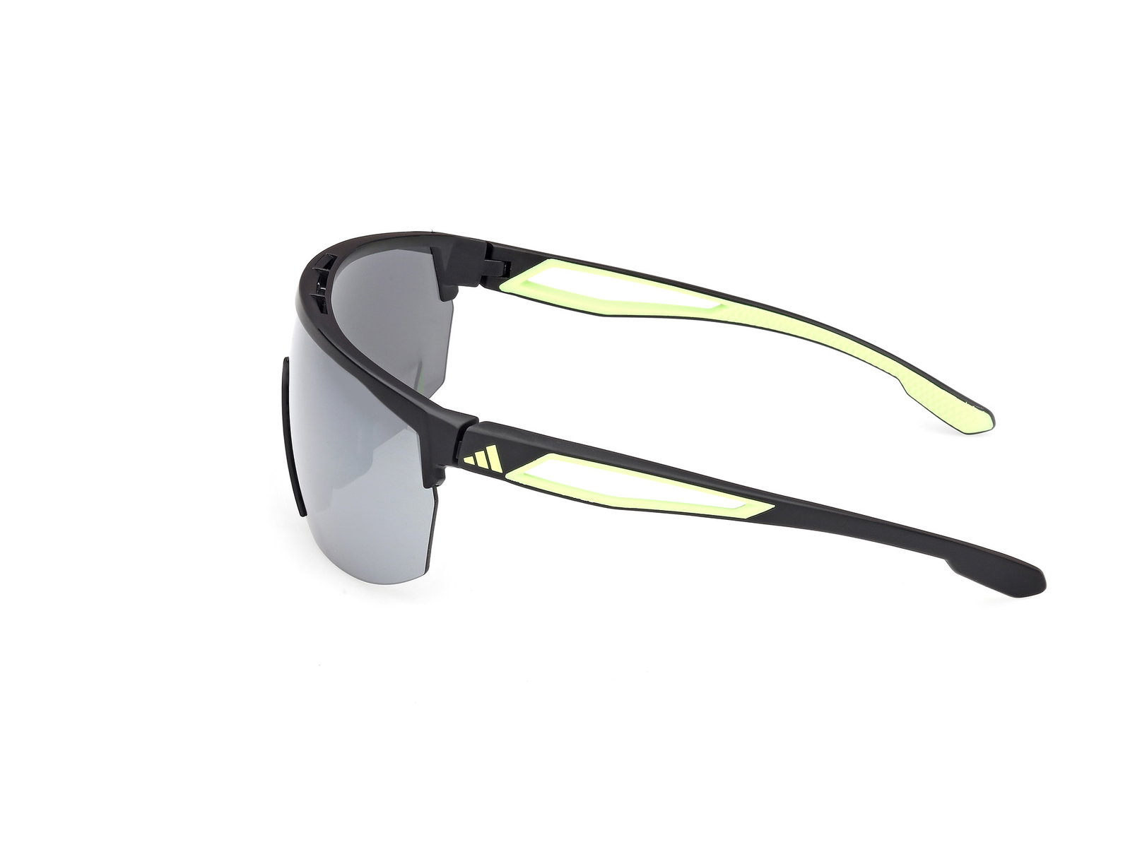 Das Bild zeigt die Bügel der Adidas Sport Sonnenbrille SP0099 02C.